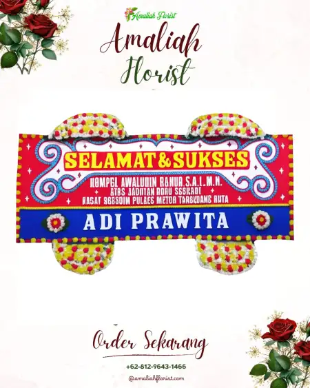Papan Bunga Ucapan Selamat Banyuadem